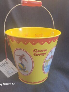 Vintage Schylling Curious George Pail